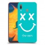 סמיילי כיסוי מגן קשיח בעיצוב אישי עם השם שלך ל Samsung Galaxy A30 יחידה אחת סקרין מובייל