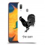 תרנגול כיסוי מגן קשיח בעיצוב אישי עם השם שלך ל Samsung Galaxy A30 יחידה אחת סקרין מובייל