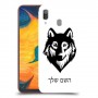 זאב כיסוי מגן קשיח בעיצוב אישי עם השם שלך ל Samsung Galaxy A30 יחידה אחת סקרין מובייל