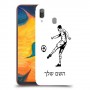 שחקן כדורגל כיסוי מגן קשיח בעיצוב אישי עם השם שלך ל Samsung Galaxy A30 יחידה אחת סקרין מובייל