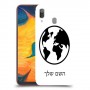 עולם כיסוי מגן קשיח בעיצוב אישי עם השם שלך ל Samsung Galaxy A30 יחידה אחת סקרין מובייל