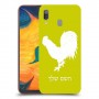 תרנגול כיסוי מגן קשיח בעיצוב אישי עם השם שלך ל Samsung Galaxy A30 יחידה אחת סקרין מובייל