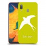 ציפור לבלוע כיסוי מגן קשיח בעיצוב אישי עם השם שלך ל Samsung Galaxy A30 יחידה אחת סקרין מובייל