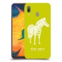 זברה כיסוי מגן קשיח בעיצוב אישי עם השם שלך ל Samsung Galaxy A30 יחידה אחת סקרין מובייל