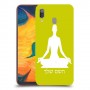 יוגה כיסוי מגן קשיח בעיצוב אישי עם השם שלך ל Samsung Galaxy A30 יחידה אחת סקרין מובייל