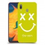 סמיילי כיסוי מגן קשיח בעיצוב אישי עם השם שלך ל Samsung Galaxy A30 יחידה אחת סקרין מובייל