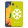 שלג כיסוי מגן קשיח בעיצוב אישי עם השם שלך ל Samsung Galaxy A30 יחידה אחת סקרין מובייל