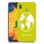 עולם כיסוי מגן קשיח בעיצוב אישי עם השם שלך ל Samsung Galaxy A30 יחידה אחת סקרין מובייל