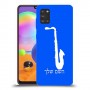 סקספון כיסוי מגן קשיח בעיצוב אישי עם השם שלך ל Samsung Galaxy A31 יחידה אחת סקרין מובייל