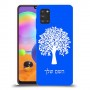 עץ כיסוי מגן קשיח בעיצוב אישי עם השם שלך ל Samsung Galaxy A31 יחידה אחת סקרין מובייל