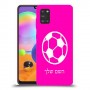 כדורגל - כדור כיסוי מגן קשיח בעיצוב אישי עם השם שלך ל Samsung Galaxy A31 יחידה אחת סקרין מובייל