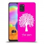 עץ כיסוי מגן קשיח בעיצוב אישי עם השם שלך ל Samsung Galaxy A31 יחידה אחת סקרין מובייל