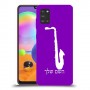 סקספון כיסוי מגן קשיח בעיצוב אישי עם השם שלך ל Samsung Galaxy A31 יחידה אחת סקרין מובייל