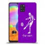 שחקן כדורגל כיסוי מגן קשיח בעיצוב אישי עם השם שלך ל Samsung Galaxy A31 יחידה אחת סקרין מובייל