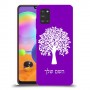 עץ כיסוי מגן קשיח בעיצוב אישי עם השם שלך ל Samsung Galaxy A31 יחידה אחת סקרין מובייל