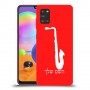 סקספון כיסוי מגן קשיח בעיצוב אישי עם השם שלך ל Samsung Galaxy A31 יחידה אחת סקרין מובייל