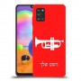 חצוצרה כיסוי מגן קשיח בעיצוב אישי עם השם שלך ל Samsung Galaxy A31 יחידה אחת סקרין מובייל
