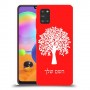 עץ כיסוי מגן קשיח בעיצוב אישי עם השם שלך ל Samsung Galaxy A31 יחידה אחת סקרין מובייל