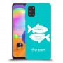 דגים כיסוי מגן קשיח בעיצוב אישי עם השם שלך ל Samsung Galaxy A31 יחידה אחת סקרין מובייל