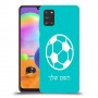 כדורגל - כדור כיסוי מגן קשיח בעיצוב אישי עם השם שלך ל Samsung Galaxy A31 יחידה אחת סקרין מובייל