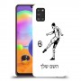 שחקן כדורגל כיסוי מגן קשיח בעיצוב אישי עם השם שלך ל Samsung Galaxy A31 יחידה אחת סקרין מובייל