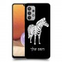 זברה כיסוי מגן קשיח בעיצוב אישי עם השם שלך ל Samsung Galaxy A32 יחידה אחת סקרין מובייל