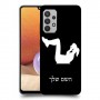 אימון ספורט - אישה כיסוי מגן קשיח בעיצוב אישי עם השם שלך ל Samsung Galaxy A32 יחידה אחת סקרין מובייל