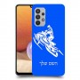 אופנוע שלג כיסוי מגן קשיח בעיצוב אישי עם השם שלך ל Samsung Galaxy A32 יחידה אחת סקרין מובייל