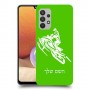 אופנוע שלג כיסוי מגן קשיח בעיצוב אישי עם השם שלך ל Samsung Galaxy A32 יחידה אחת סקרין מובייל