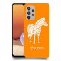 זברה כיסוי מגן קשיח בעיצוב אישי עם השם שלך ל Samsung Galaxy A32 יחידה אחת סקרין מובייל
