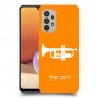 חצוצרה כיסוי מגן קשיח בעיצוב אישי עם השם שלך ל Samsung Galaxy A32 יחידה אחת סקרין מובייל