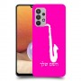 סקספון כיסוי מגן קשיח בעיצוב אישי עם השם שלך ל Samsung Galaxy A32 יחידה אחת סקרין מובייל