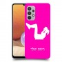אימון ספורט - אישה כיסוי מגן קשיח בעיצוב אישי עם השם שלך ל Samsung Galaxy A32 יחידה אחת סקרין מובייל