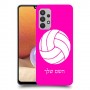 כדורעף - כדור כיסוי מגן קשיח בעיצוב אישי עם השם שלך ל Samsung Galaxy A32 יחידה אחת סקרין מובייל