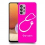 רופא סטטוסקופ כיסוי מגן קשיח בעיצוב אישי עם השם שלך ל Samsung Galaxy A32 יחידה אחת סקרין מובייל