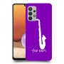 סקספון כיסוי מגן קשיח בעיצוב אישי עם השם שלך ל Samsung Galaxy A32 יחידה אחת סקרין מובייל