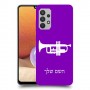 חצוצרה כיסוי מגן קשיח בעיצוב אישי עם השם שלך ל Samsung Galaxy A32 יחידה אחת סקרין מובייל