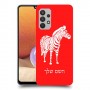 זברה כיסוי מגן קשיח בעיצוב אישי עם השם שלך ל Samsung Galaxy A32 יחידה אחת סקרין מובייל