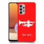 חצוצרה כיסוי מגן קשיח בעיצוב אישי עם השם שלך ל Samsung Galaxy A32 יחידה אחת סקרין מובייל