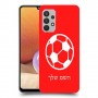 כדורגל - כדור כיסוי מגן קשיח בעיצוב אישי עם השם שלך ל Samsung Galaxy A32 יחידה אחת סקרין מובייל