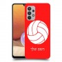 כדורעף - כדור כיסוי מגן קשיח בעיצוב אישי עם השם שלך ל Samsung Galaxy A32 יחידה אחת סקרין מובייל