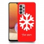 שלג כיסוי מגן קשיח בעיצוב אישי עם השם שלך ל Samsung Galaxy A32 יחידה אחת סקרין מובייל