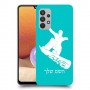 סנובורד כיסוי מגן קשיח בעיצוב אישי עם השם שלך ל Samsung Galaxy A32 יחידה אחת סקרין מובייל