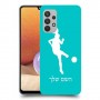 כדורגל - אישה כיסוי מגן קשיח בעיצוב אישי עם השם שלך ל Samsung Galaxy A32 יחידה אחת סקרין מובייל