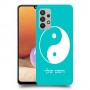 סמל יינג יאנג - סין כיסוי מגן קשיח בעיצוב אישי עם השם שלך ל Samsung Galaxy A32 יחידה אחת סקרין מובייל