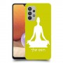 יוגה כיסוי מגן קשיח בעיצוב אישי עם השם שלך ל Samsung Galaxy A32 יחידה אחת סקרין מובייל