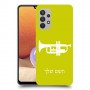 חצוצרה כיסוי מגן קשיח בעיצוב אישי עם השם שלך ל Samsung Galaxy A32 יחידה אחת סקרין מובייל