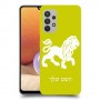 אריה כיסוי מגן קשיח בעיצוב אישי עם השם שלך ל Samsung Galaxy A32 יחידה אחת סקרין מובייל