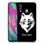זאב כיסוי מגן קשיח בעיצוב אישי עם השם שלך ל Samsung Galaxy A40 יחידה אחת סקרין מובייל