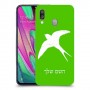 ציפור לבלוע כיסוי מגן קשיח בעיצוב אישי עם השם שלך ל Samsung Galaxy A40 יחידה אחת סקרין מובייל
